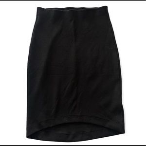 H&M Black High-low pencil Skirt